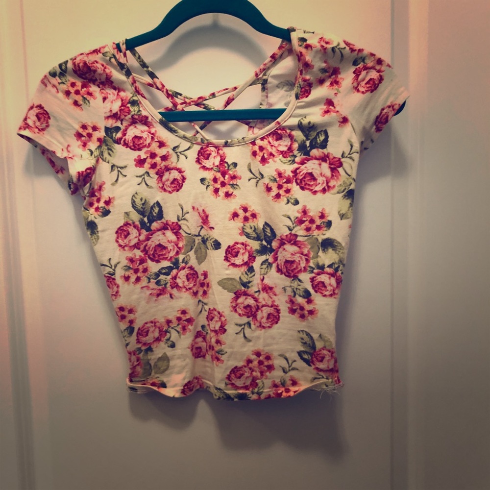 Floral crop top